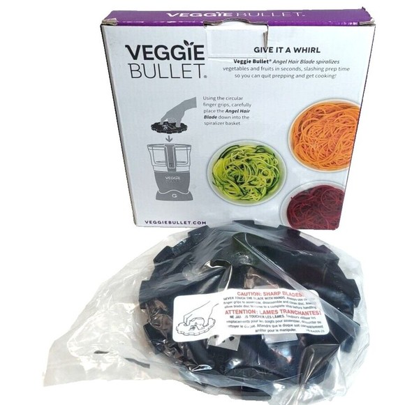 Veggie Bullet Blade Angel Hair Blade Pasta Cutter Shaver, Blade Only, NIB - Picture 4 of 9